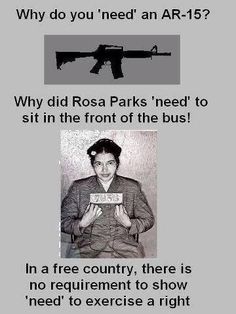 No requirement to show a need to exercise a right