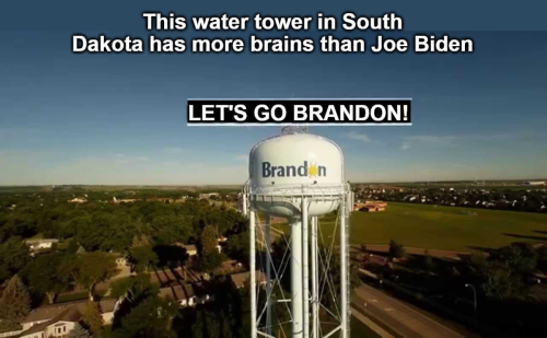 This water tower in South Dakota has more brains than Joe Biden