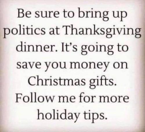 F thanksgiving politics