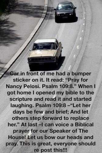 Pelosi Psalm 109-8 Let Her Days Be Few