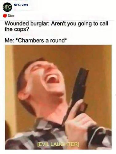 wounded burglar