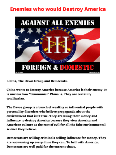 Americas enemies