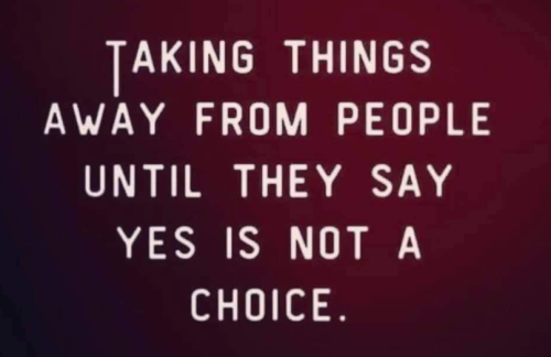 taking away things