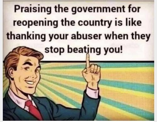 praising the government