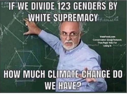 if we divide 123 genders by white supremacy