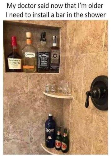 BAR IN SHOWER