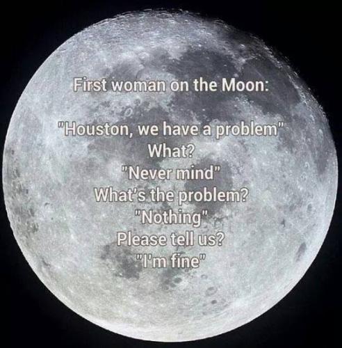 FIRST WOMAN ON MOON