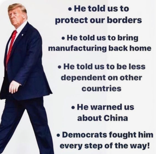 F he told us