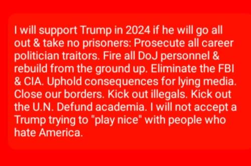 trump suuort conditions