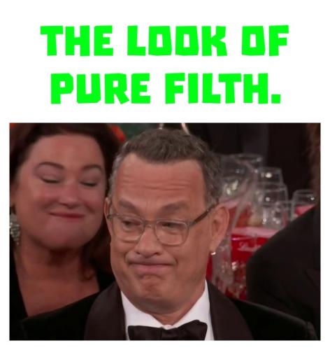 Tom Hanks Golden Globe Grimace 17112021233522