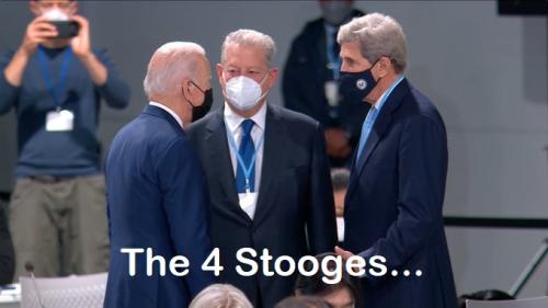 Biden Gore Kerry Photo at Climate Change Hoax Scotland