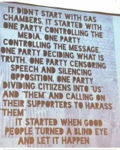 IT DIDN'T START WITH GAS CHAMBERS