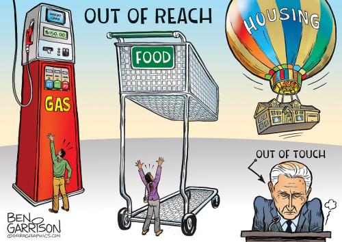 Ben Garrison Gas And Food Out of Reach