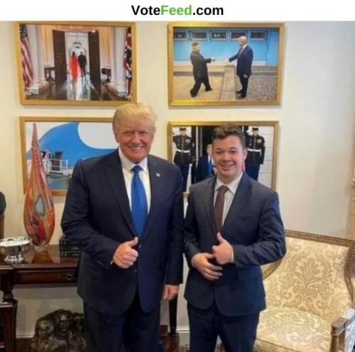 Trump meets kyle rittenhouse