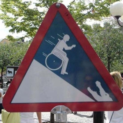 Weird Caution Sign
