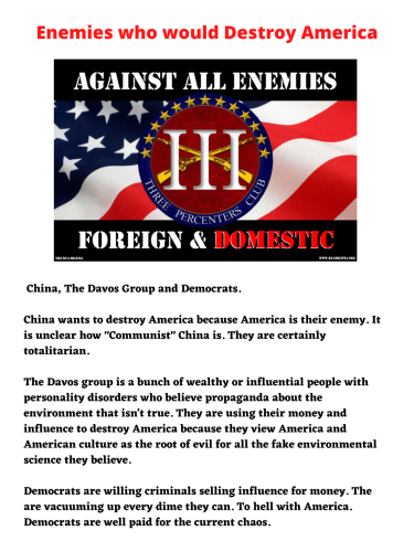 Americas enemies