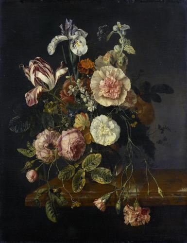 Jacob van Walscapelle, Floral Still Life, circa 1670-1727