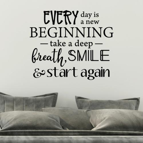 Every+Day+is+a+New+Beginning+Wall+Decal