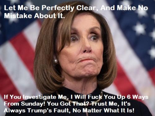 Pelosi Investigate Me I Will Fuck You Up