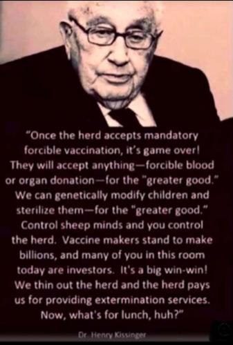 Henry Kissinger - Mandatory vaccinations