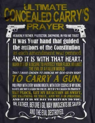 Concealed Carry Prayer