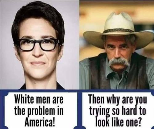 Rachael Maddow Looks Like White Men Are Problem