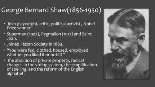 fabian society 6 - the monster george bernard shaw