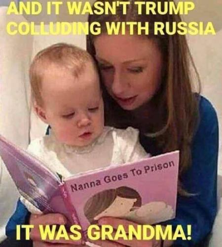 chelsea-clinton-reading-russia-didnt-collude-with-trump-it-was-grandma-hillary