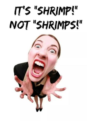 It's shrimp... not Shrimps