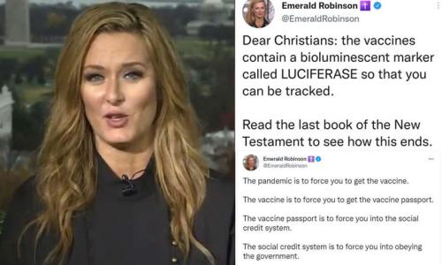 Emerald Robinson tweet on luciferase