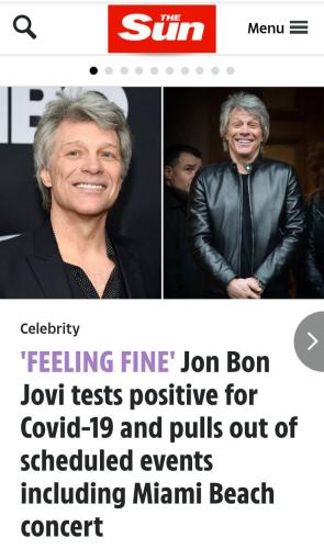 Jon Bon Jovi Covid