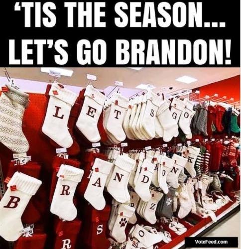 Let's go Brandon holiday message VoteFeed.com