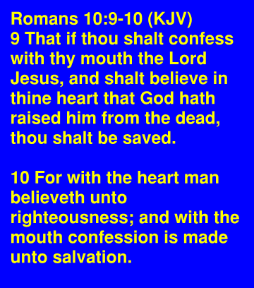 Romans 10.9