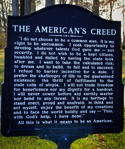 THE AMERICAN CREED