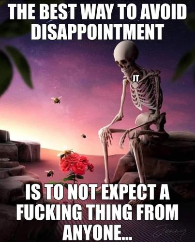 F disappointment
