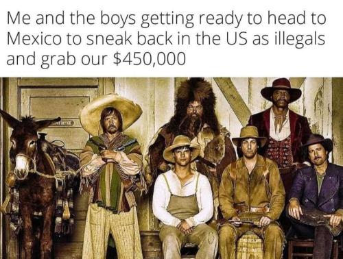 Illegal aliens - 450,000 dollars