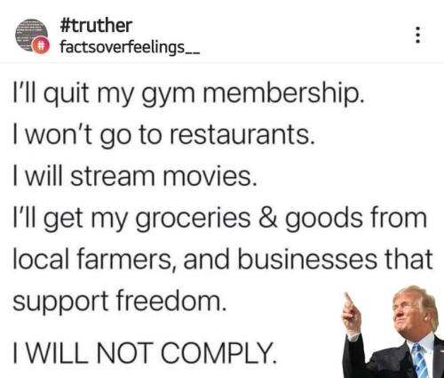 i will not comply
