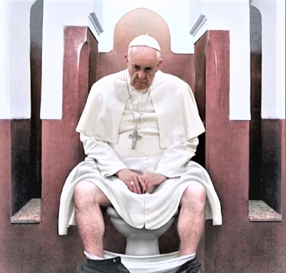 Pope Takiing a Crap (2)