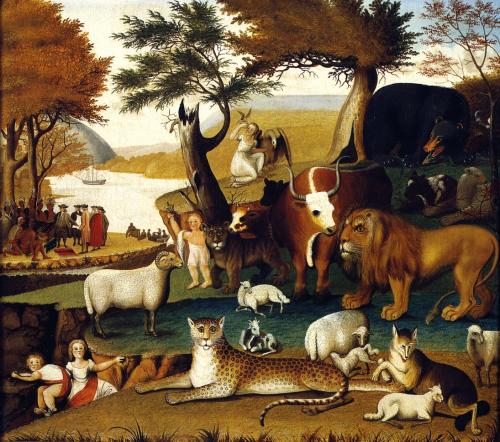 Edward Hicks, 1846-48, Peaceable Kingdom with the Leopard of Serenity