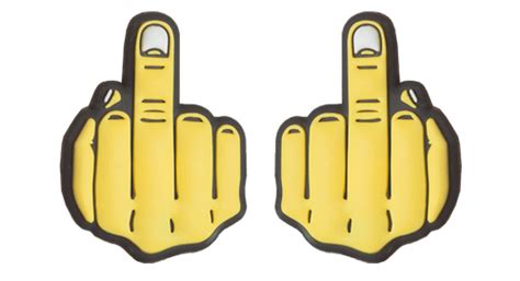 double middle fingers