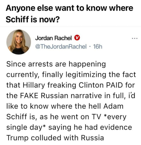 where's Adam Schiff