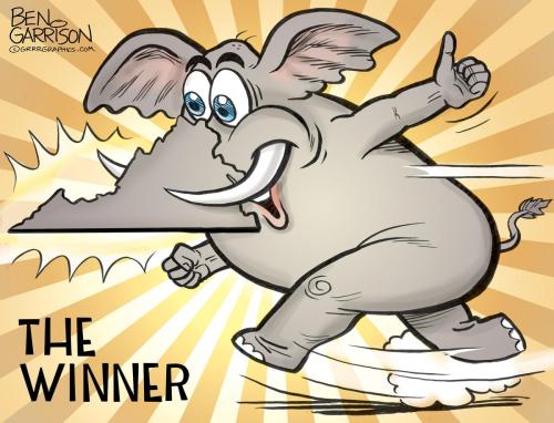 Ben Garrison Republican Elephant Takes Virginia