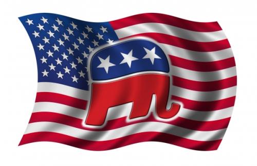 Republican-Elephant-and-Flag