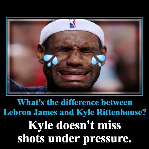 Whats the difference between Lebron James and Kyle Rittenhouse