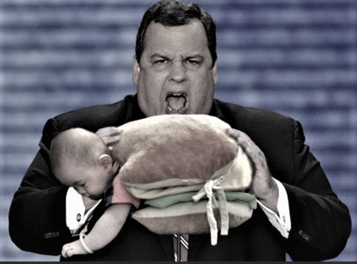 Governor Chris Christie Eating (2)
