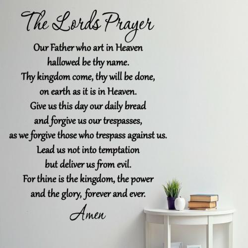 The+Lord's+Prayer+Bible+Wall+Decal