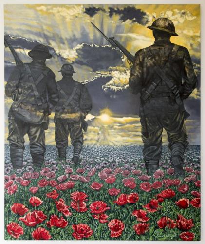 World+War+One+Remembrance+Poppy+painting+artwork