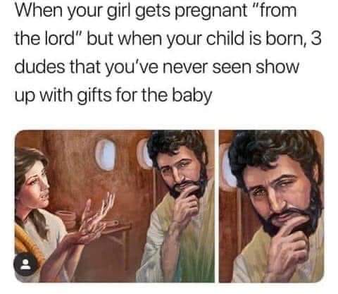 3 guys with gifts