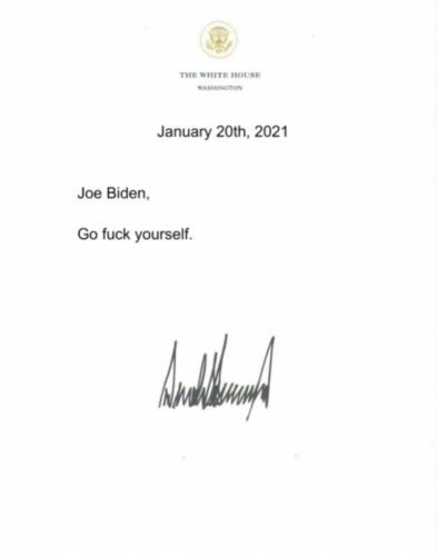 Trump Letter to Biden 2