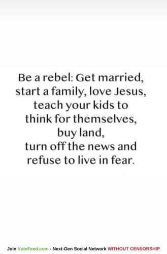 be a rebel
